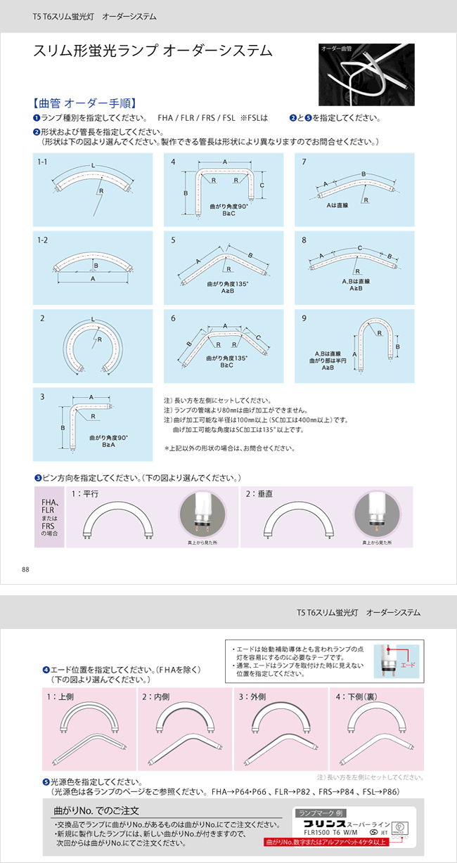 曲管オーダー手順イメージ